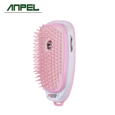 Portable vibration massager usb charging cable ionic hair brush