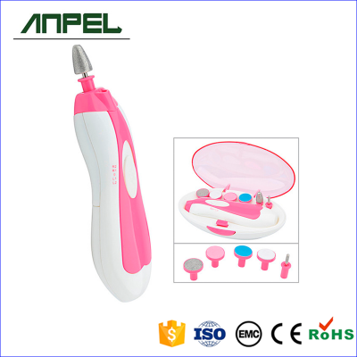 Battery operated beauty and personal care nail care tools and equipment for manicure set with buffer and polish function